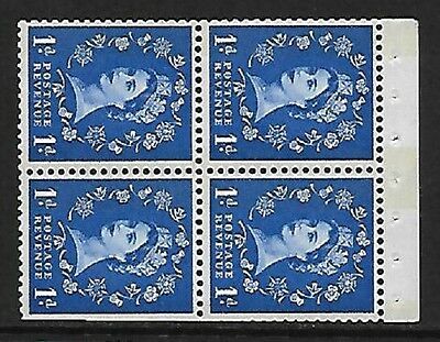 SB43a Wilding booklet pane Blue Phos - perf type I UNMOUNTED MNT MNH