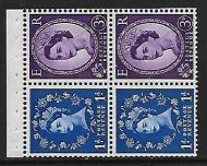 SB50 Wilding booklet pane Violet Phos S W Left perf type I UNMOUNTED MNT