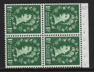 SB69a Wilding booklet pane Crowns White perf type I UNMOUNTED MNT MNH