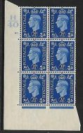 2½d Blue Dark colours H40 40 Dot perf 5(E I) UNMOUNTED MINT