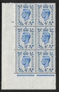 4d colour change Cylinder 13 No Dot perf 5(E I) UNMOUNTED MINT MNH