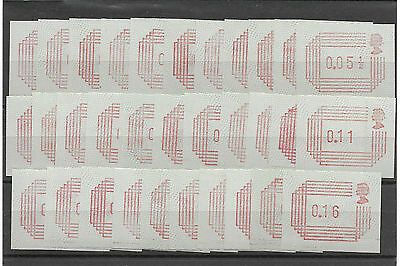 1984 Framas 1 2p - 16p set of 32 Values UNMOUNTED MINT