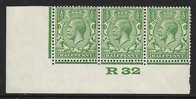 ½d Green Block Cypher Control R32 imperf UNMOUNTED MINT MNH