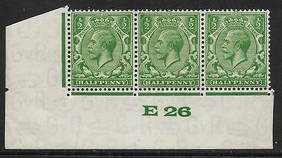 ½d Green Block Cypher Control E26 imperf UNMOUNTED MINT