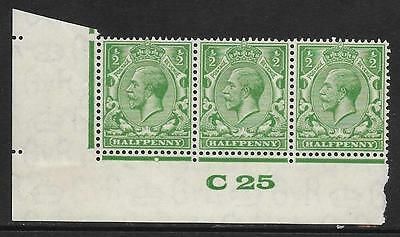 ½d Green Block Cypher Control C25 imperf UNMOUNTED MINT