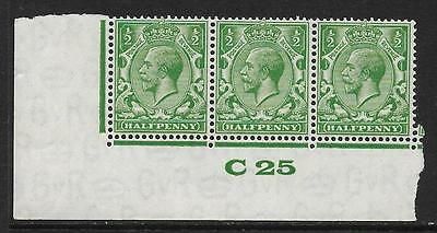 ½d Green Block Cypher Control C25 imperf UNMOUNTED MINT MNH