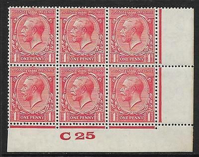 Sg 419wi 1d Scarlet Block Cypher Control C25 imperf MOUNTED MINT