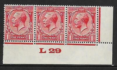 1d Scarlet Block Cypher Control L29 imperf UMOUNTED MINT MNH