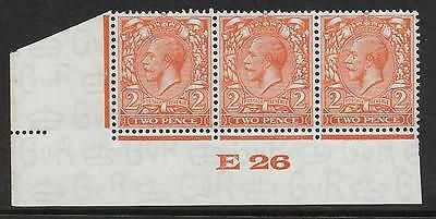 2d Orange Block Cypher Control E26 imperf UNMOUNTED MINT MNH