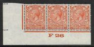 2d Orange Block Cypher Control F26 imperf UNMOUNTED MINT