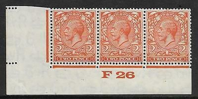 2d Orange Block Cypher Control F26 imperf UNMOUNTED MINT