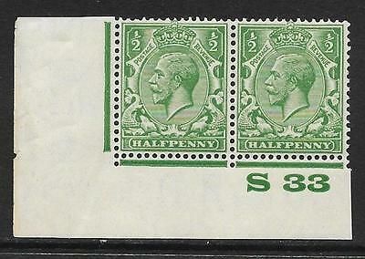 ½d Green Block Cypher Control S33 imperf UNMOUNTED MINT/MNH