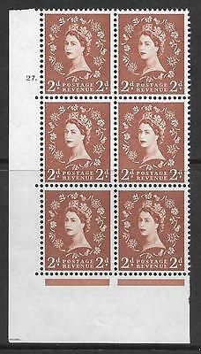 2d Multi Crowns on Cream cylinder 27 Dot perf type A(E I) UNMOUNTED MINT MNH