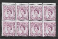 Sg 579 6d Multi Crowns Wilding with variety - Misperf UNMOUNTED MINT MNH