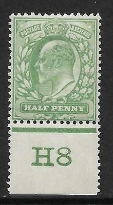 Sg 218 ½d Yellowish-Green Control H8 perf De La Rue Lightly MOUNTED MINT