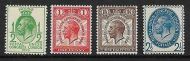 1929 George V PUC set of 4 values UNMOUNTED MINT MNH