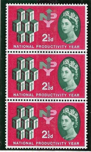 Sg 631h 1962 NPY 2½d (Ord) - Listed Flaw UNMOUNTED MINT MNH