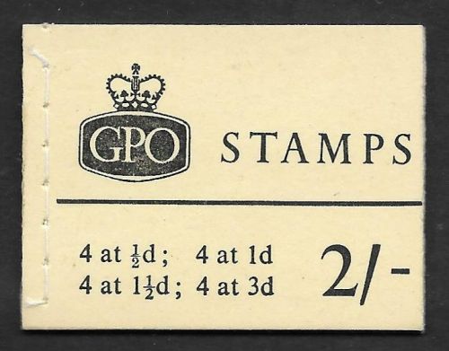 sg N4 2 - Wildings Non Phos GPO booklet with all panes April 1961 MNH