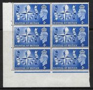 1951 GVI 4d Festival of Britain 1 No Dot UNMOUNTED MINT/MNH