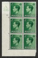 ½d Edward VIII A36 10 Dot with variety L. MOUNTED MINT in margin
