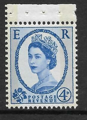 S91f 4d Wilding 8mm Violet Typo Crowns Right UNMOUNTED MINT MNH