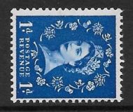 S24e 1d Wilding Violet Phos 1x 9.5mm band left wmk sideways right UNMOUNTED MINT