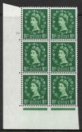 1½d Wilding Edward Crown cylinder 13 No Dot perf type A(E I) UNMOUNTED MINT