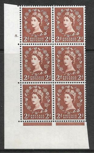 2d Wilding Edward Crown cylinder 8 Dot perf type A(E I) UNMOUNTED MINT
