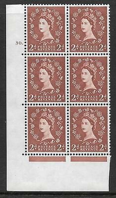 2d Wilding Multi Crown on Cream Cyl 30 Dot perf A(E I) MOUNTED MINT