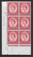 2½d Wilding Multi Crown on White Cyl 56 Dot perf A(E I) UNMOUNTED MINT