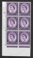 3d Wilding Multi Crown on White Cyl 71 Dot perf A(E/I) UNMOUNTED MINT