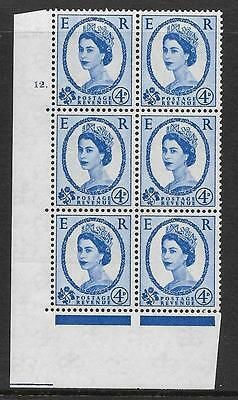4d Wilding Multi Crown on White Cyl 12 Dot perf A(E/I) UNMOUNTED MINT