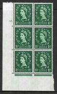 1½d Blue Phosphor on White cylinder 15 Dot perf A(E/I) UNMOUNTED MINT