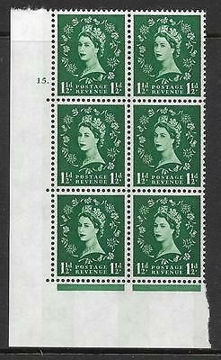 1½d Blue Phosphor on White cylinder 15 Dot perf A(E/I) UNMOUNTED MINT