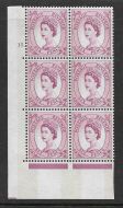 6d Wilding Violet Phosphor 9.5mm cyl 11 Dot perf type A(E I) UNMOUNTED MINT
