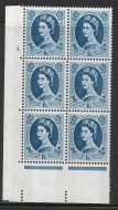 S156a 1 6 Wilding Violet Phos 9.5mm cyl 1 Dot perf type A(E I) UNMOUNTED MINT