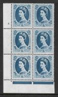 1 6 Wilding Violet Phos 9.5mm cyl 8 Dot perf type F(L) UNMOUNTED MINT