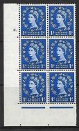 1d Wilding Tudor Crown cyl 2 Dot perf type A(E/I) UNMOUNTED MINT