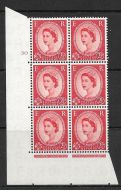 2½d Wilding Edward Crown cyl 30 No Dot perf type A(E I) UNMOUNTED MINT