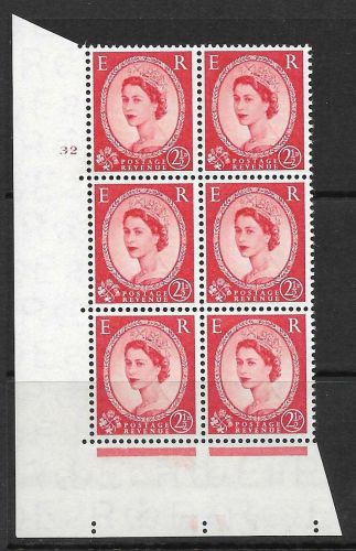 2½d Wilding Edward Crown cyl 32 No Dot perf type A(E I) UNMOUNTED MINT