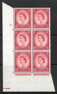 2½d Wilding Edward Crown cyl 32 Dot perf type A(E I) UNMOUNTED MINT