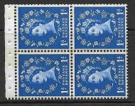 SB43 Wilding booklet pane Blue Phos perf type AP UNMOUNTED MNT MNH