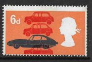 Sg 702p 1966 Technology 6d (Phos) - Huge misperf single UNMOUNTED MINT