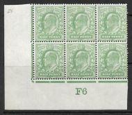 ½d Yellow-Green Control F6 (Co-Ex) perf type H1 plate 28 MOUNTED MINT