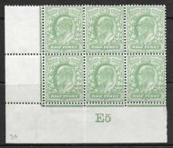 ½d Yellow-Green Control E5 (Co-Ex) perf type V2A plate 34 MOUNTED MINT