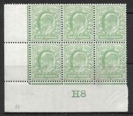 ½d Yellow-Green Control H8 (Co-Ex) perf type V2A plate 43 MOUNTED MINT margin