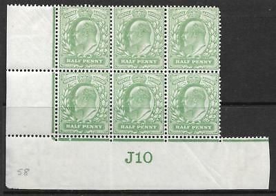 ½d Yellow-Green Control J10 (Co-Ex) perf type V2A plate 58 MOUNTED MINT