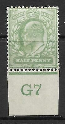 ½d Yellow-Green Control G7 imperf with Co-ex rule lightly MOUNTED MINT