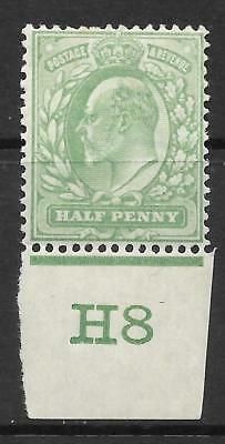 ½d Yellow-Green Control H8 imperf with Co-ex rule lightly MOUNTED MINT