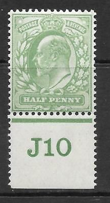 ½d Yellow-Green Control J10 perf with Co-ex rule very lightly MOUNTED MINT